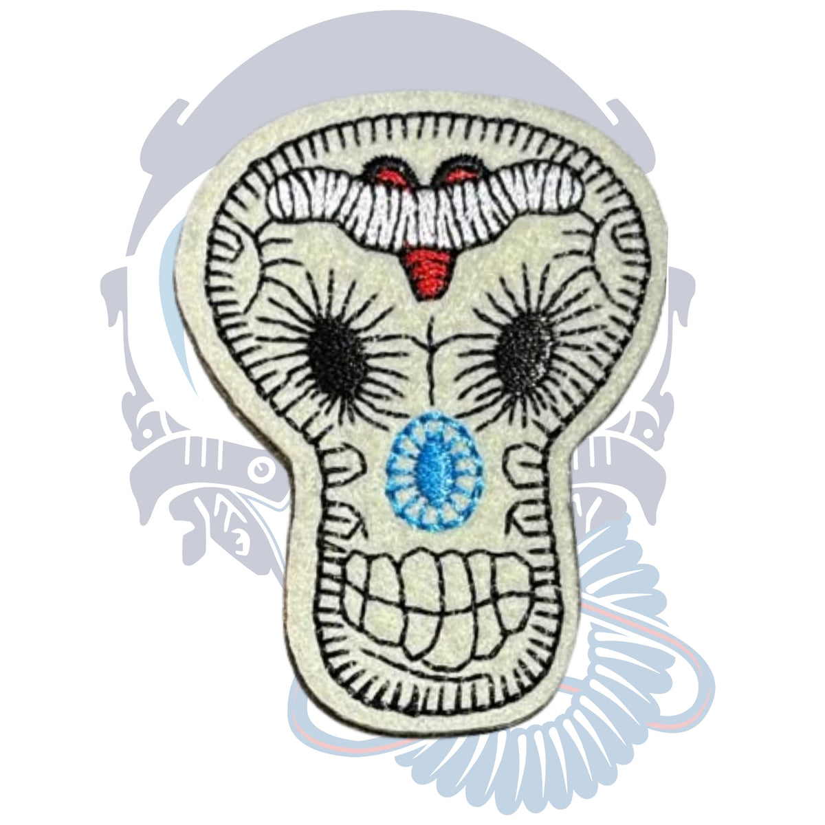 PARCHE SUGAR SKULL BLANCA