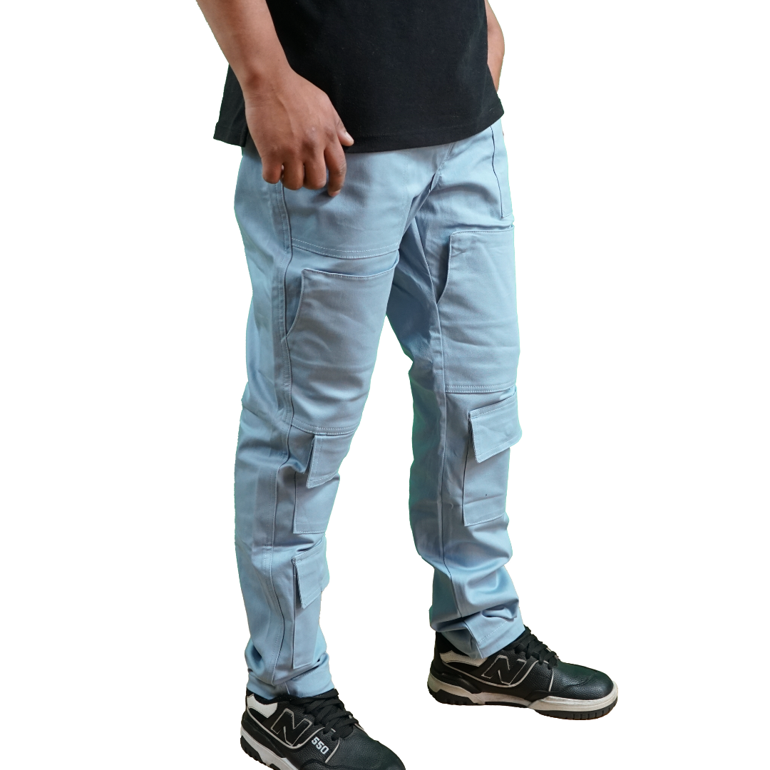 Light Blue Cargo Pants