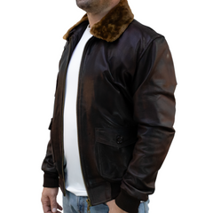 Aviator Jacket - Top Gun Brown Customizable