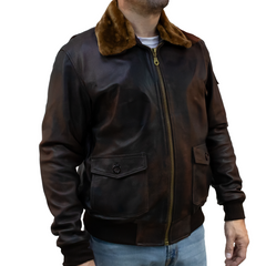 Aviator Jacket - Top Gun Brown Customizable