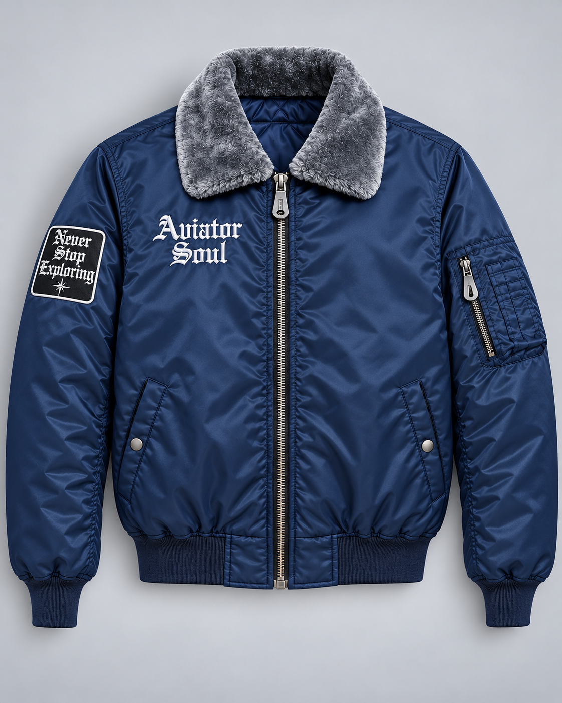 CHAQUETA BOMBER ANGEL AZUL OSCURO HOMBRE
