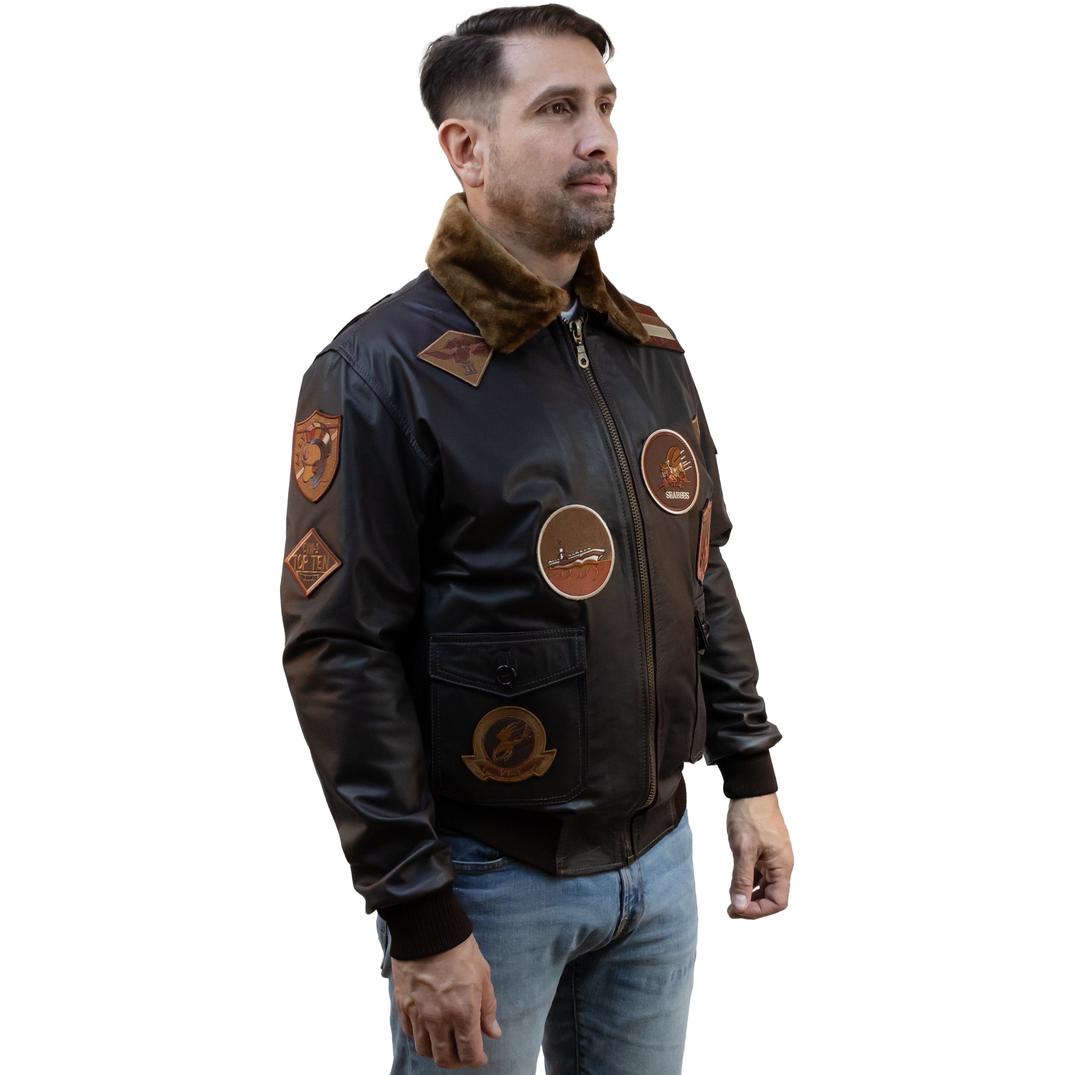 Chaqueta Aviador con Parches 2