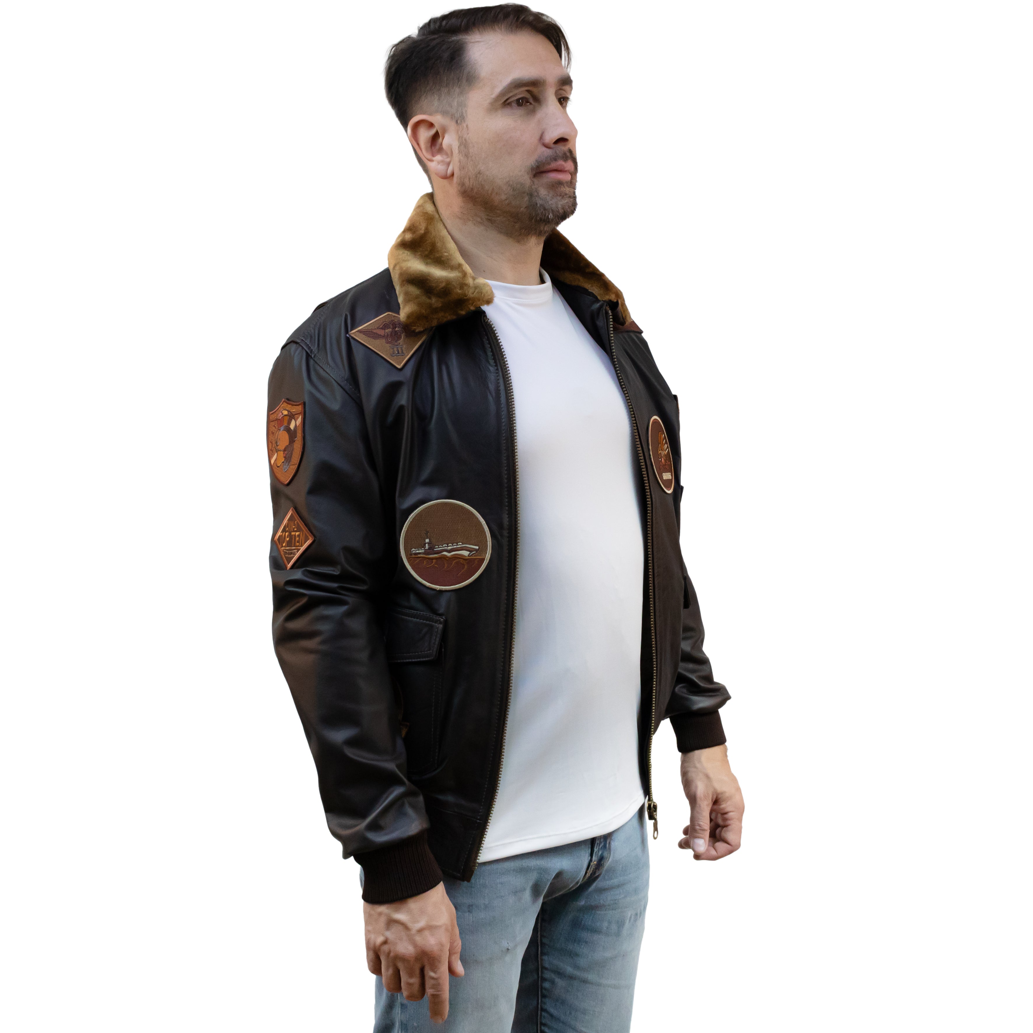 Chaqueta Aviador con Parches 2