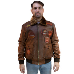 Chaqueta Aviador Top Gun Miel