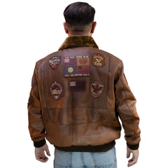 Chaqueta Aviador Top Gun Miel