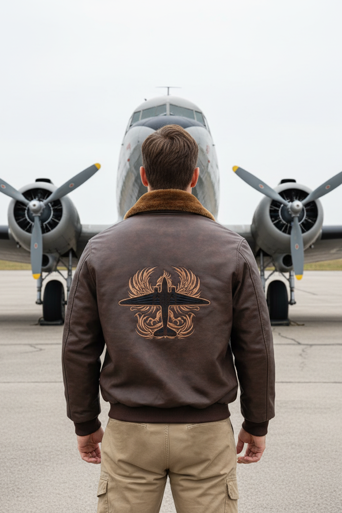 CHAQUETA CUEROTEX DC-3 FENIX Café - foto 1