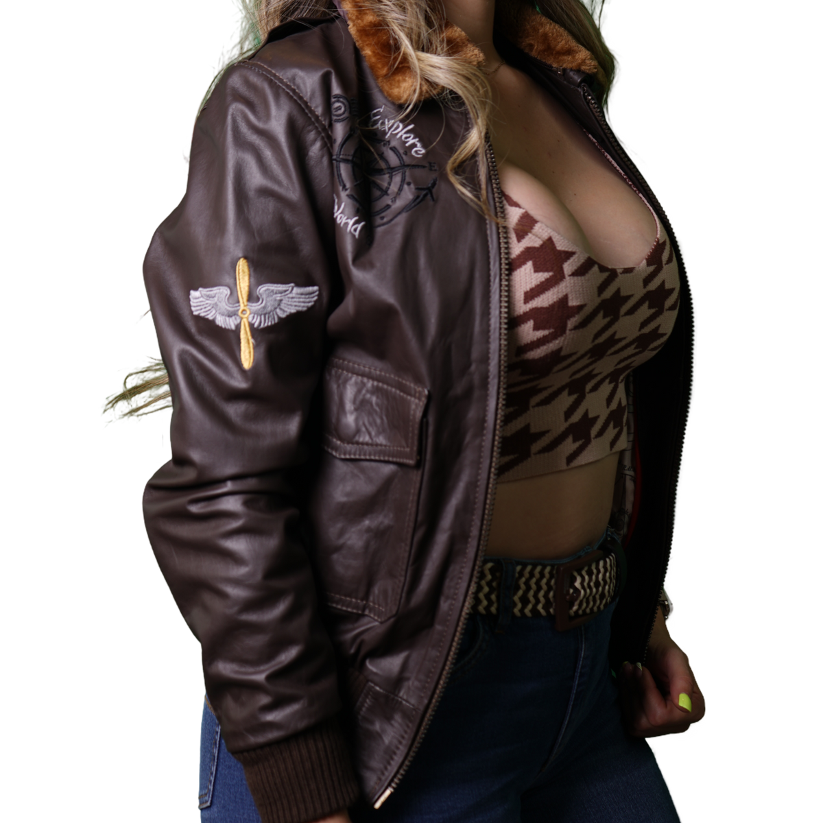Top Gun Women's Brown Jacket