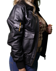Chaqueta Top Gun Mujer Negra