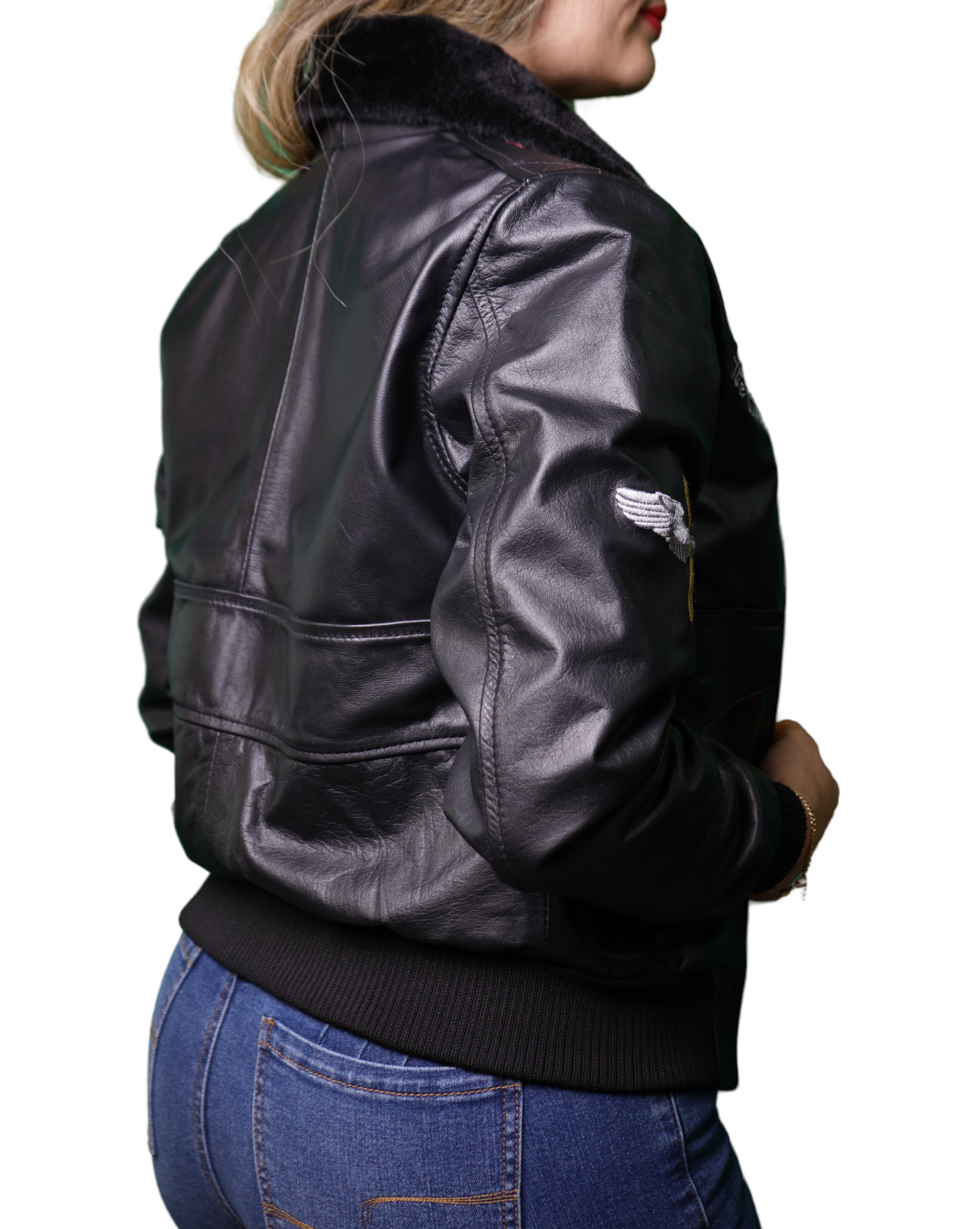 Chaqueta Top Gun Mujer Negra