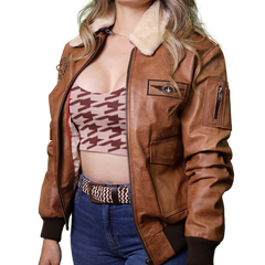 Chaqueta Top Gun Mujer Miel