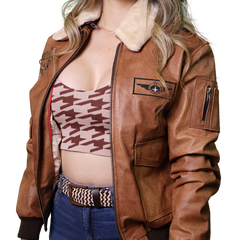 Chaqueta Top Gun Mujer Miel
