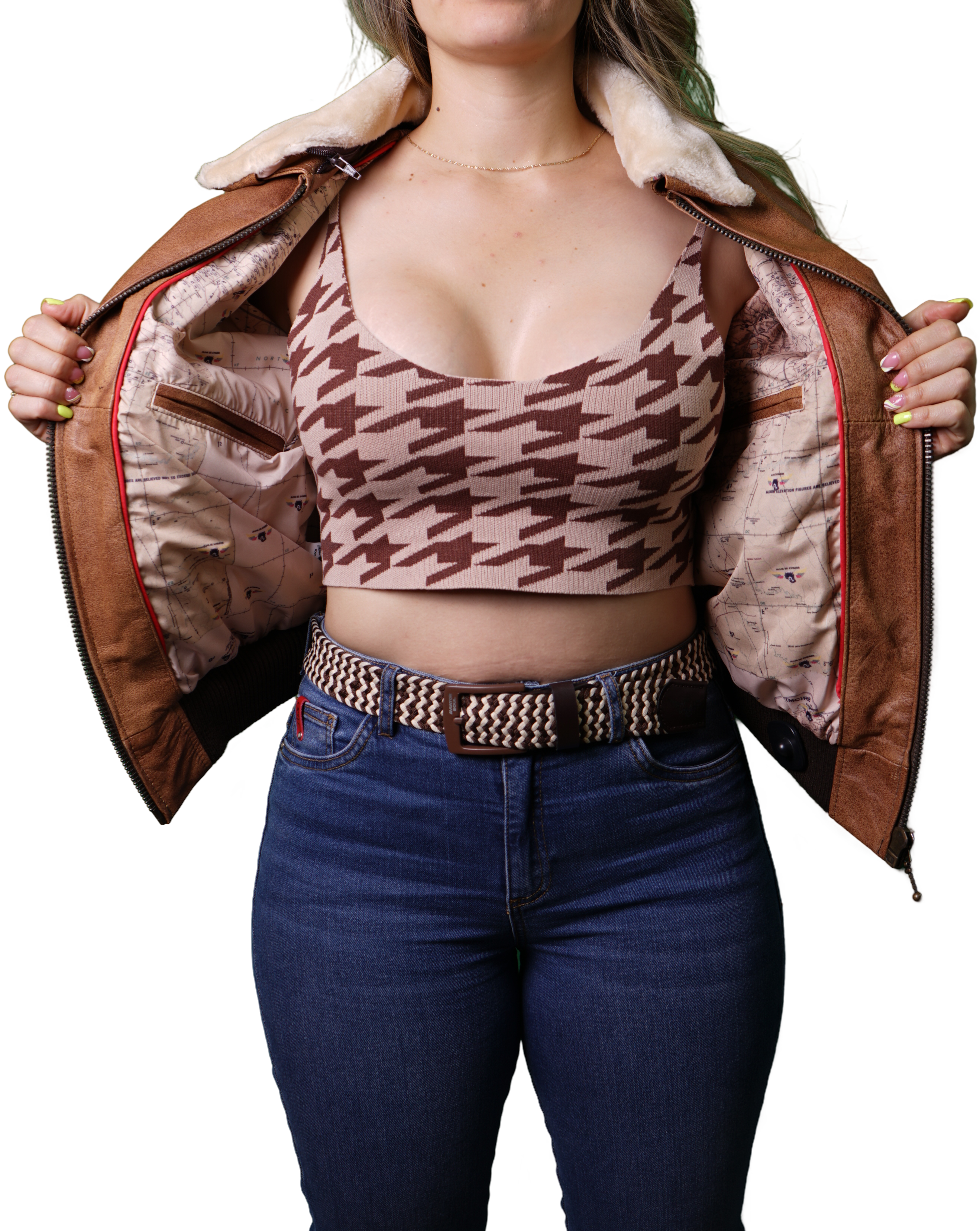 Chaqueta Top Gun Mujer Miel