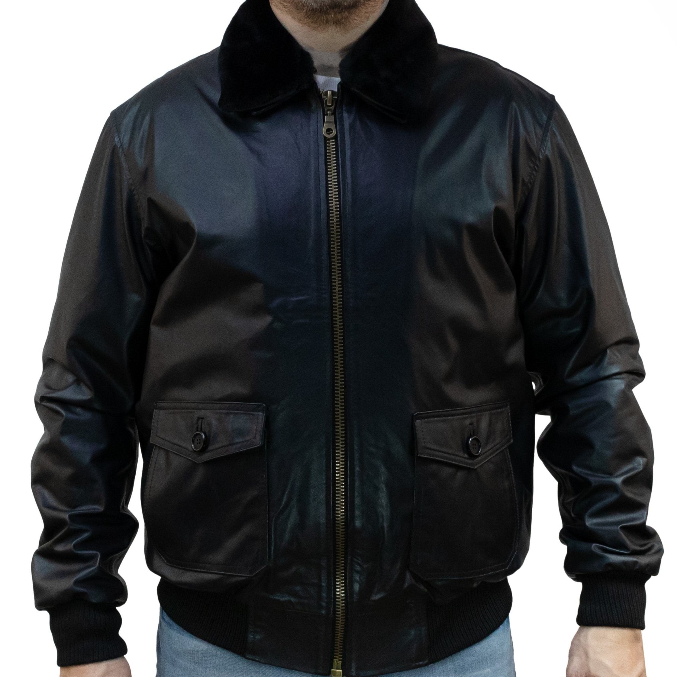 Aviator Jacket - Top Gun Black Customizable