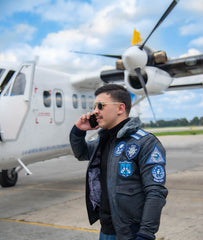 Chaqueta Aviador Top Gun Negra