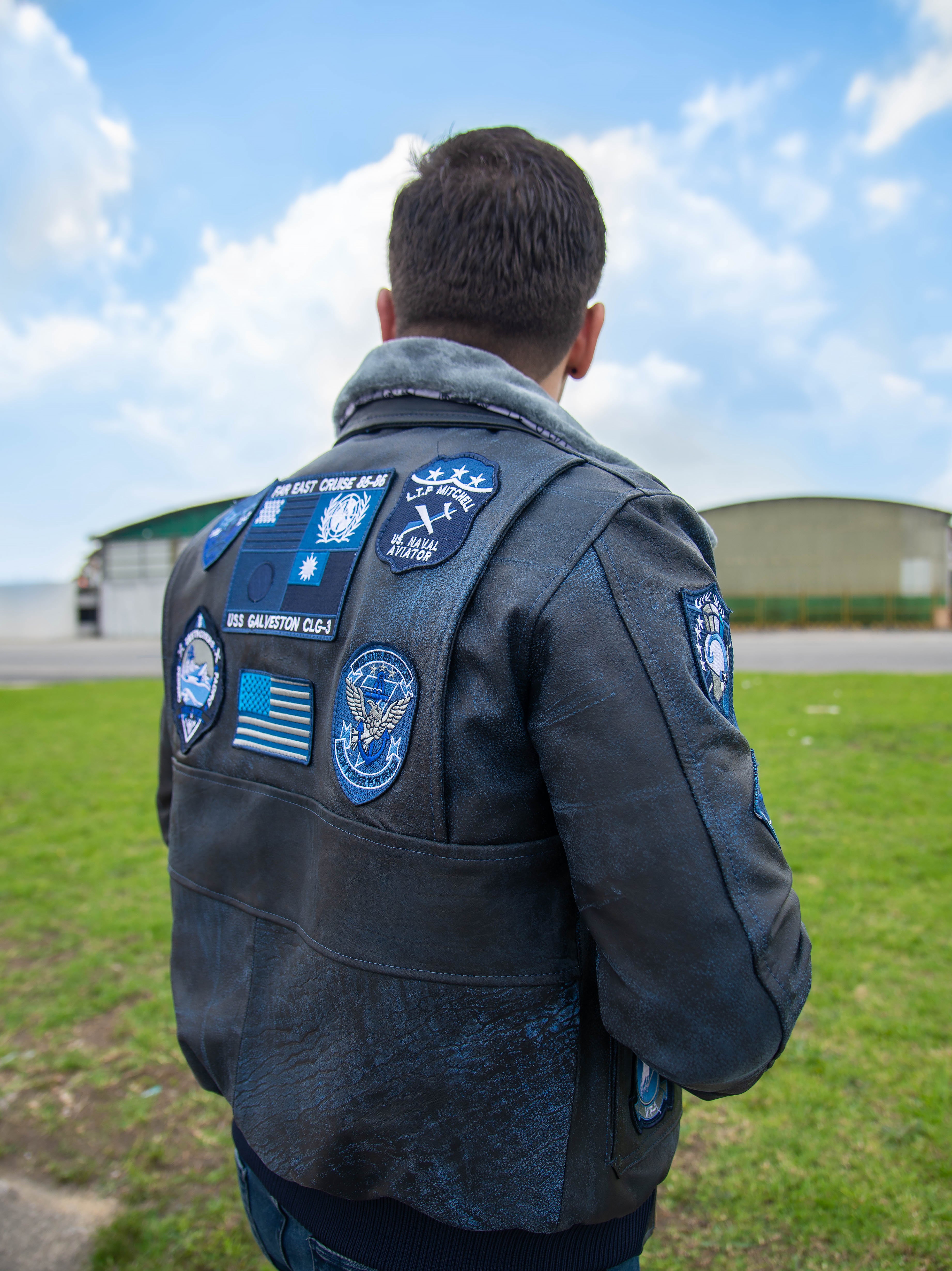 Chaqueta Aviador Top Gun Negra