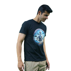 Blue Peruvian cotton T-shirt