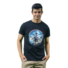 Blue Peruvian cotton T-shirt
