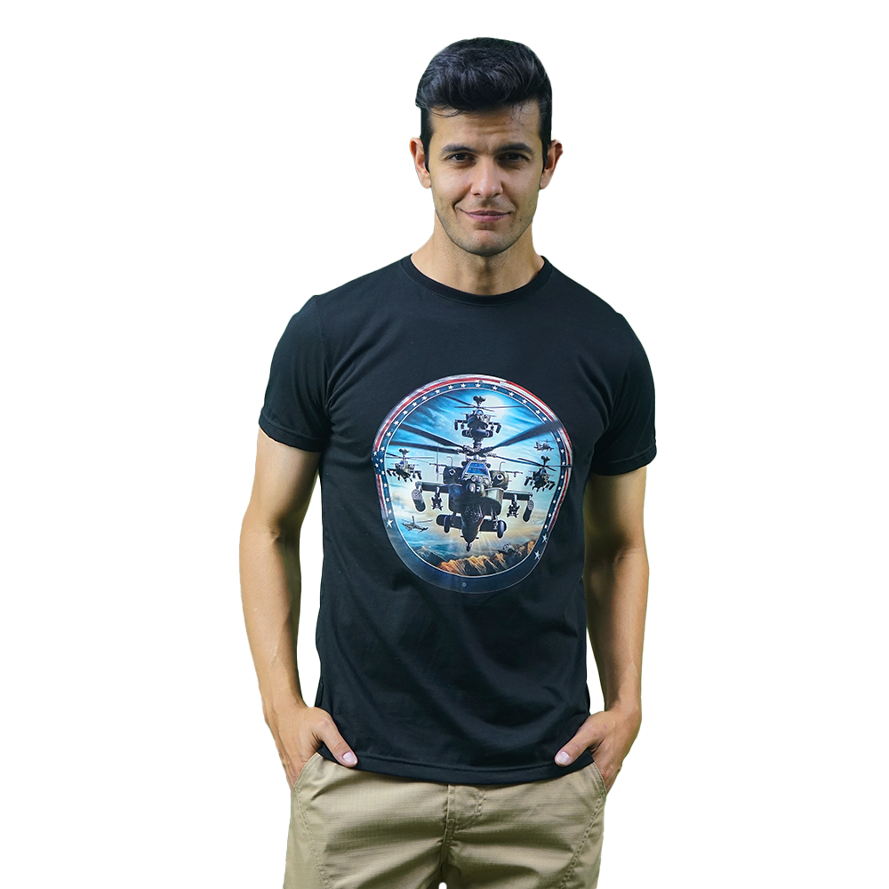 Blue Peruvian cotton T-shirt