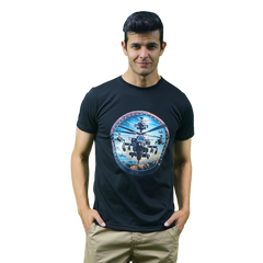 Blue Peruvian cotton T-shirt