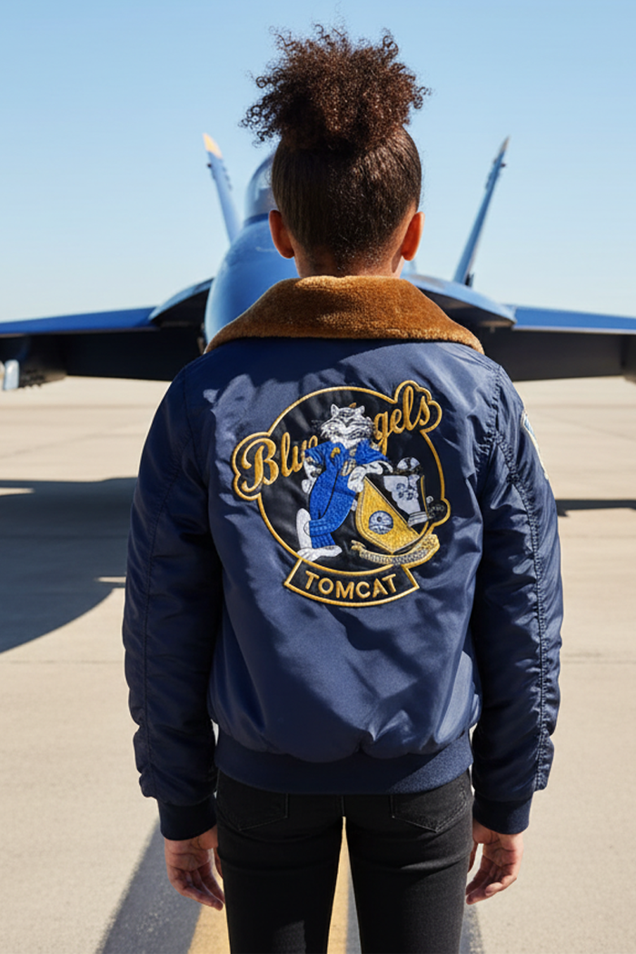 Chaqueta N M2 Blue Angels Niño Azul oscuro - foto 1