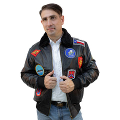Chaqueta Aviador con Parches