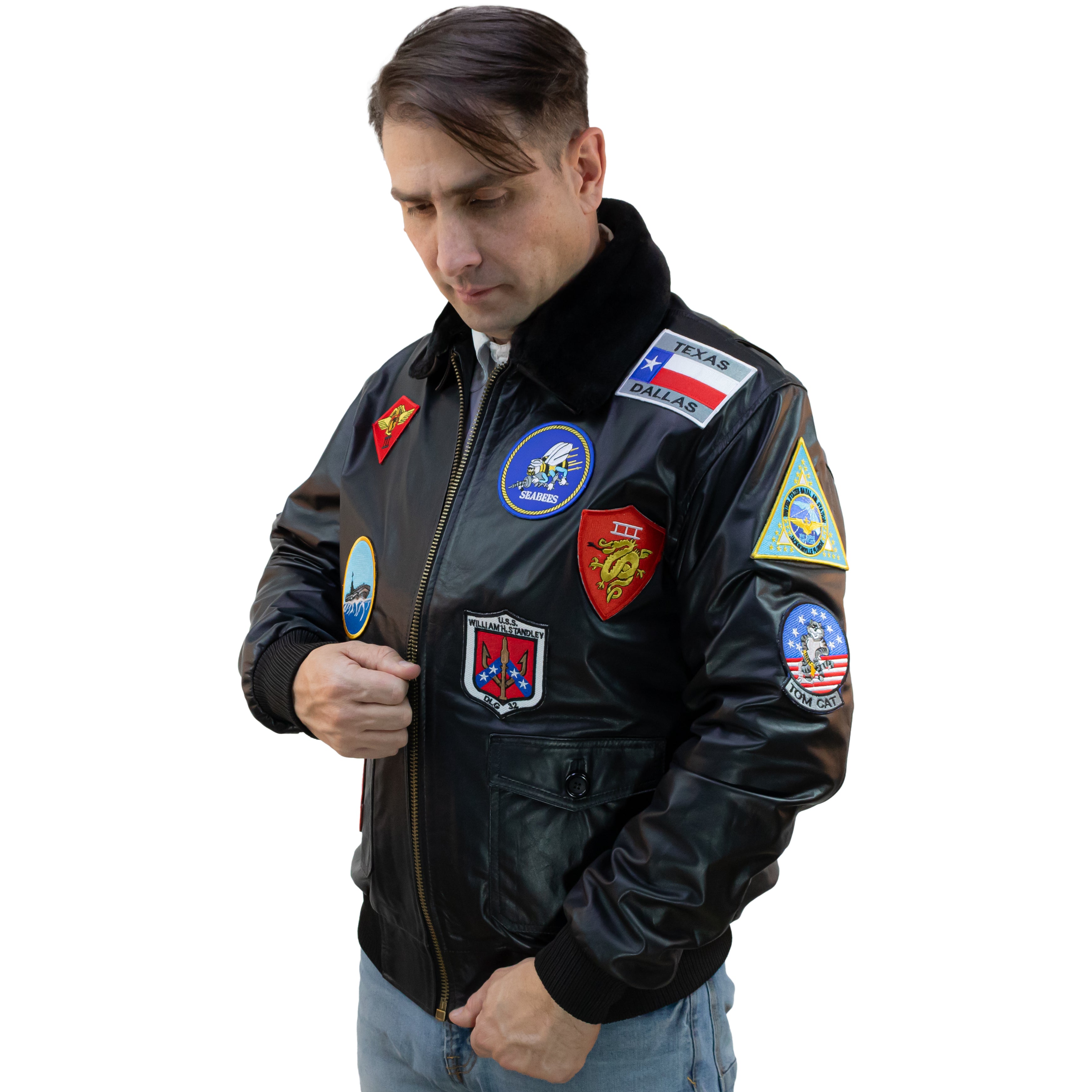Chaqueta Aviador con Parches