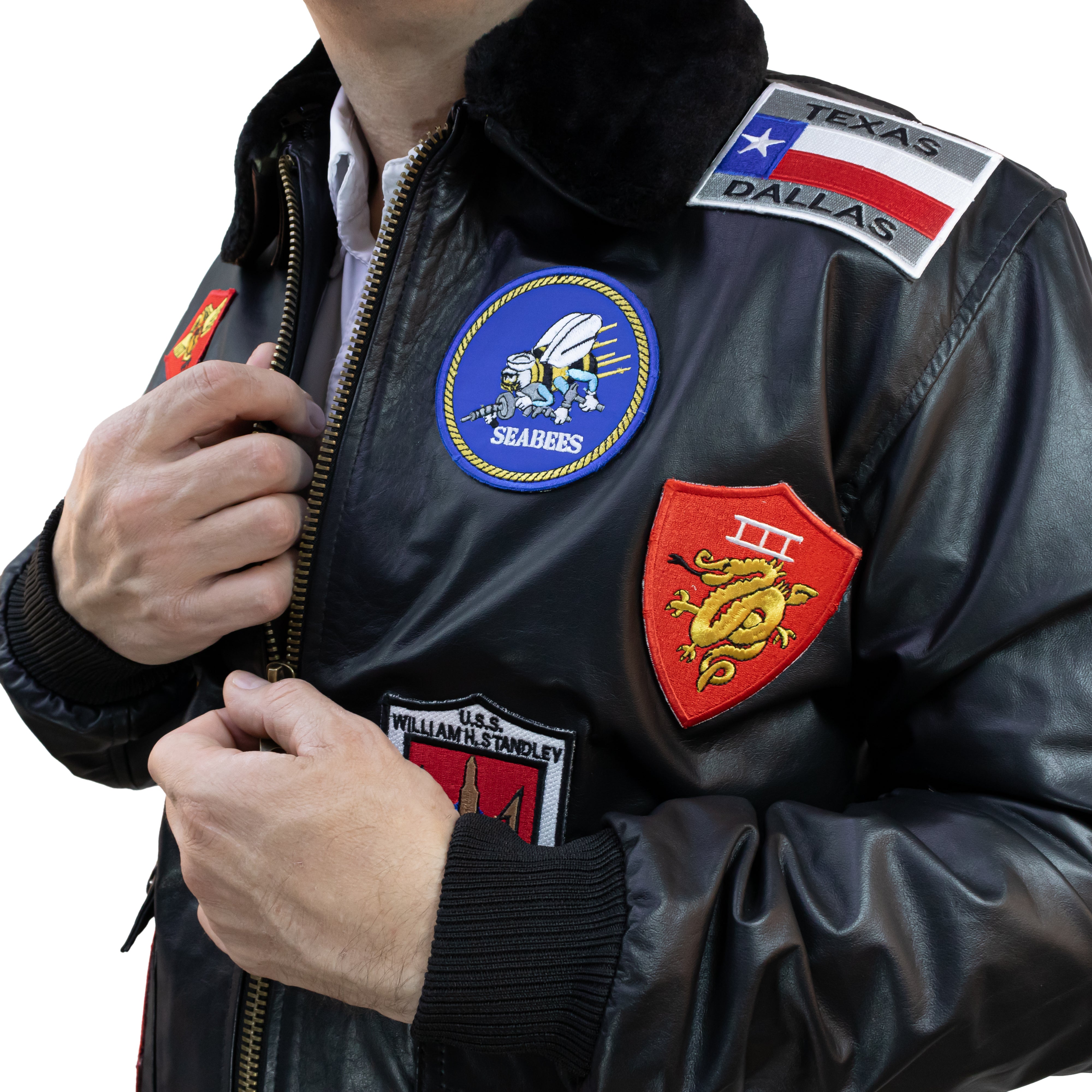 Chaqueta Aviador con Parches