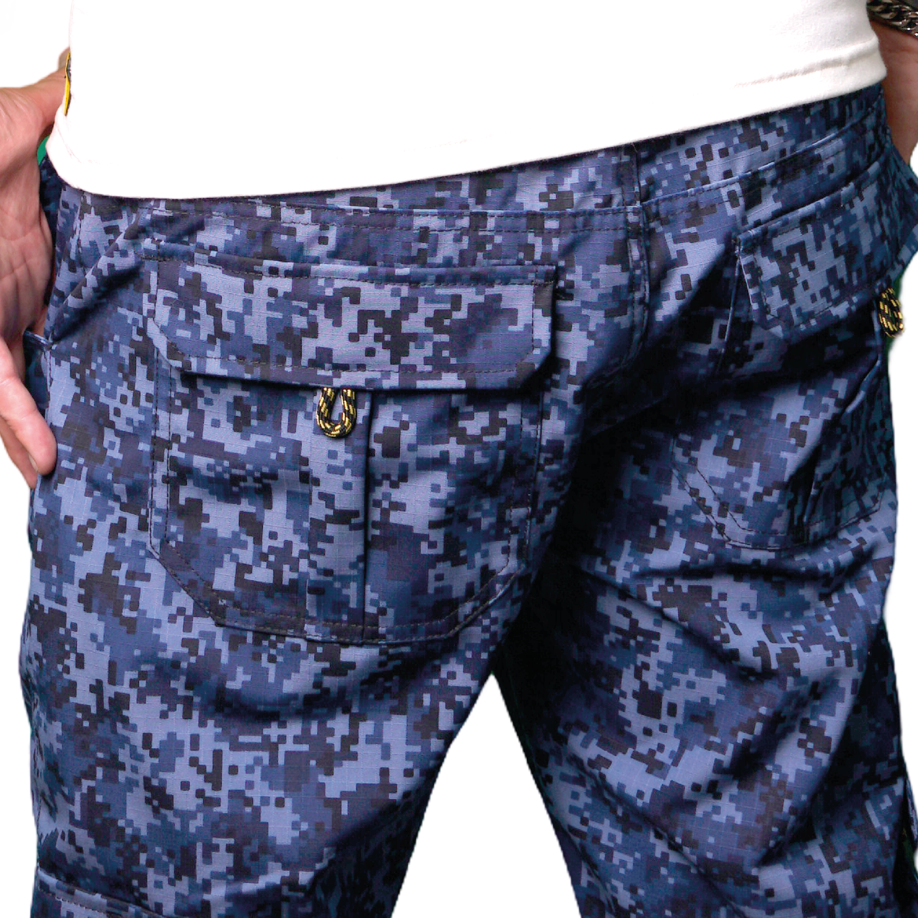 Blue Cargo Pants