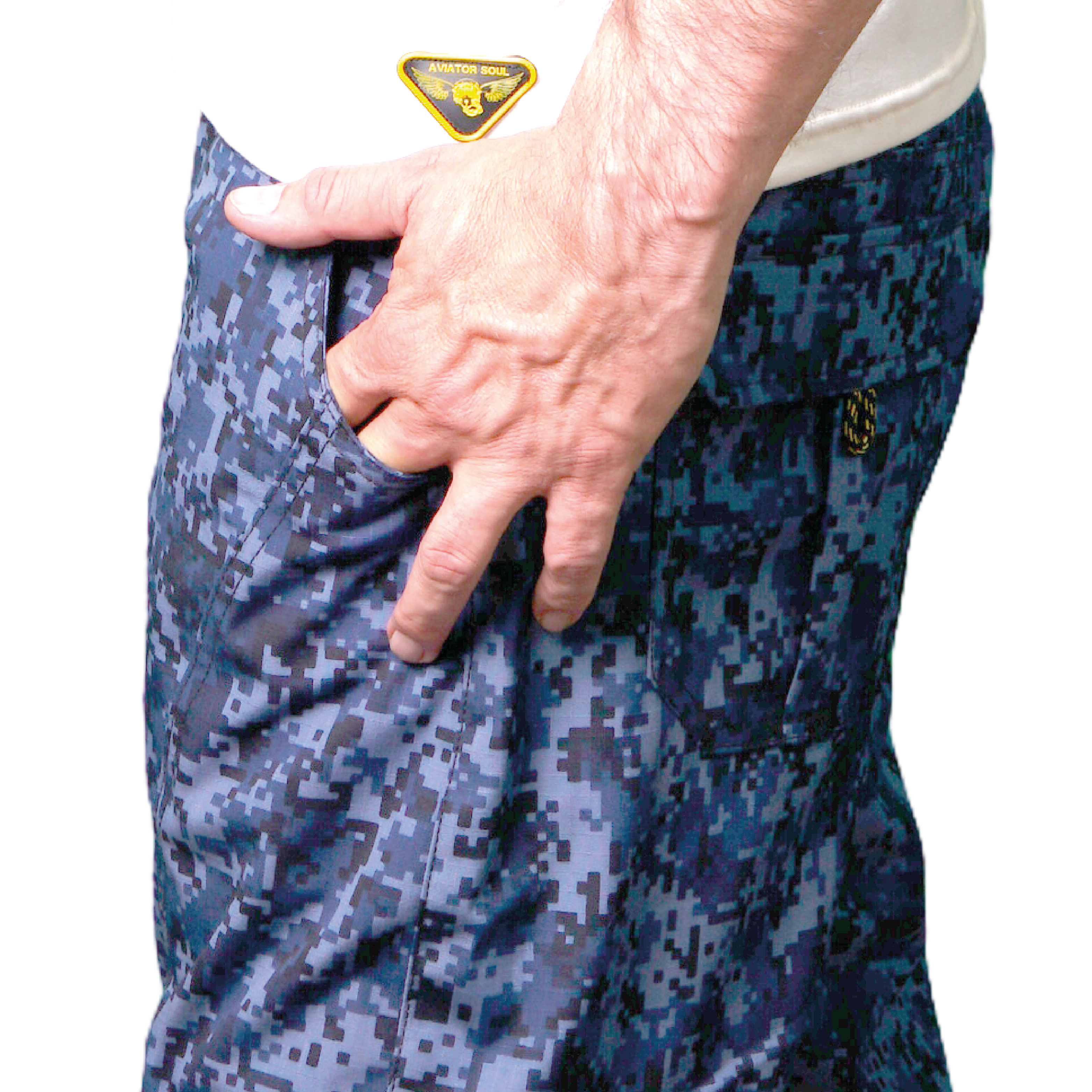 Blue Cargo Pants