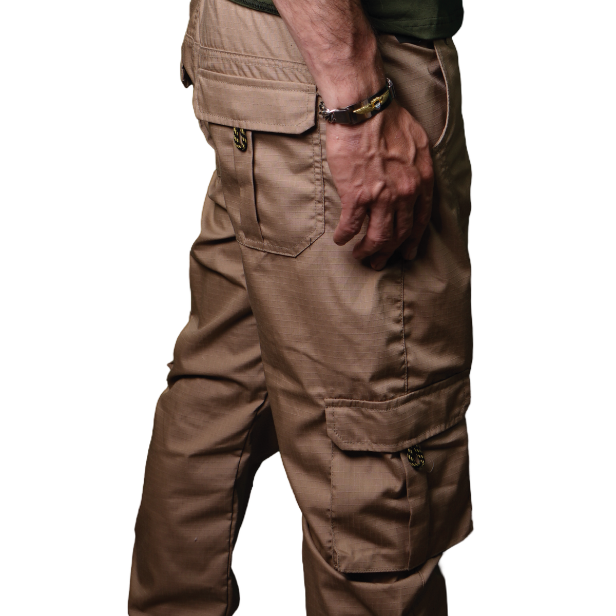 Unisex Beige Cargo Pants