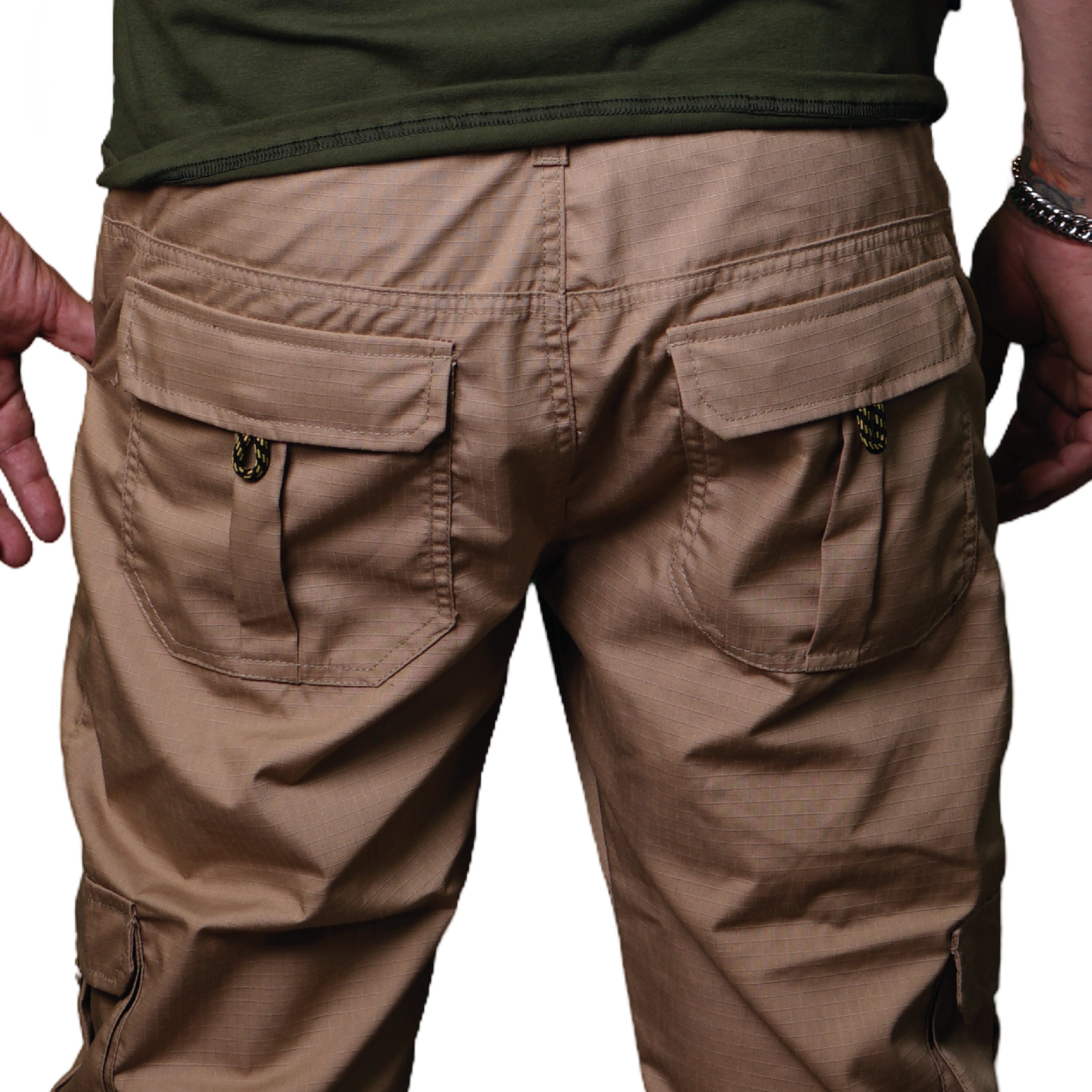Unisex Beige Cargo Pants