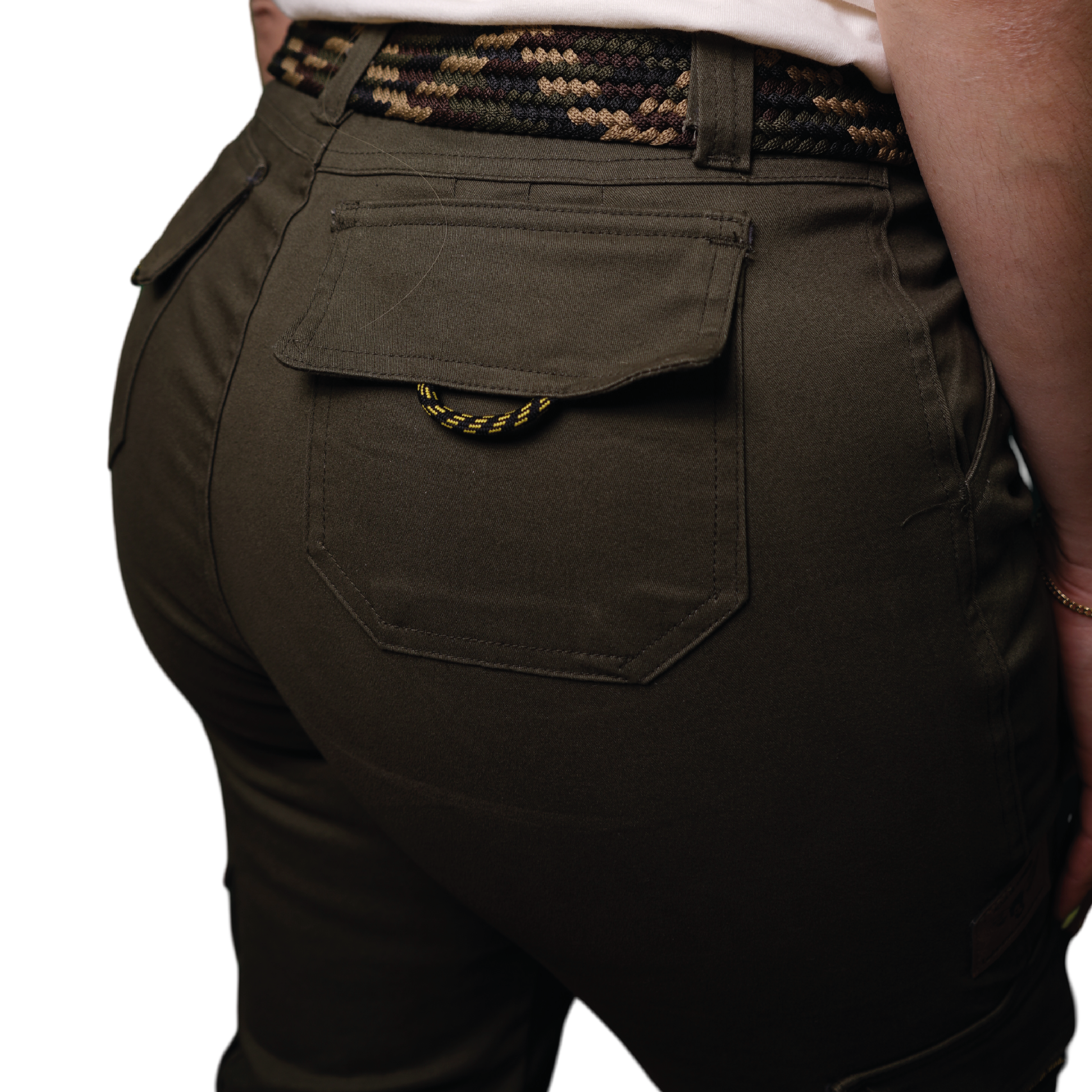 Military Green Women's Cargo Pants
