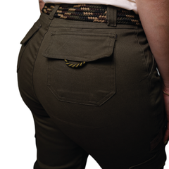 Military Green Women's Cargo Pants