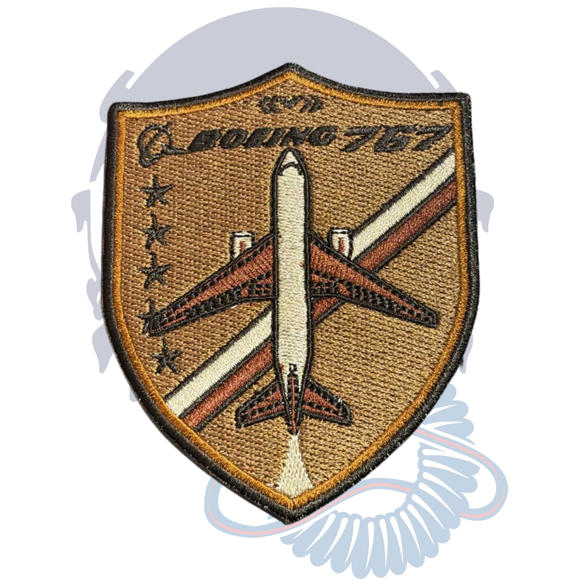 PARCHE BORDADO VINTAGE BOEING 767