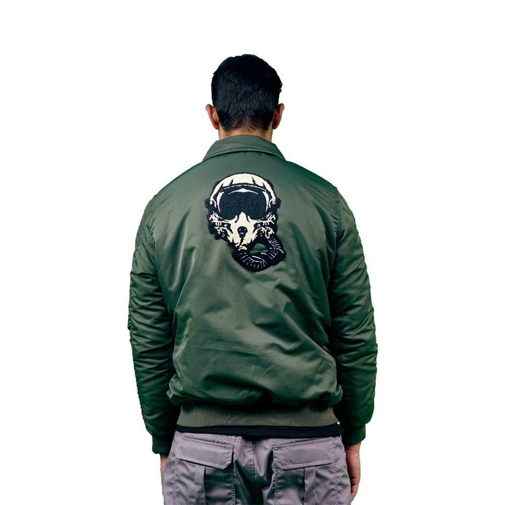 supernylon jacket with patch