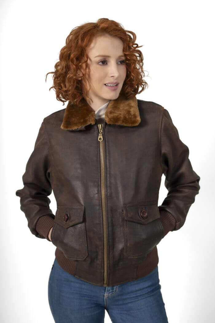 Piloto Militar Dama Rojizo