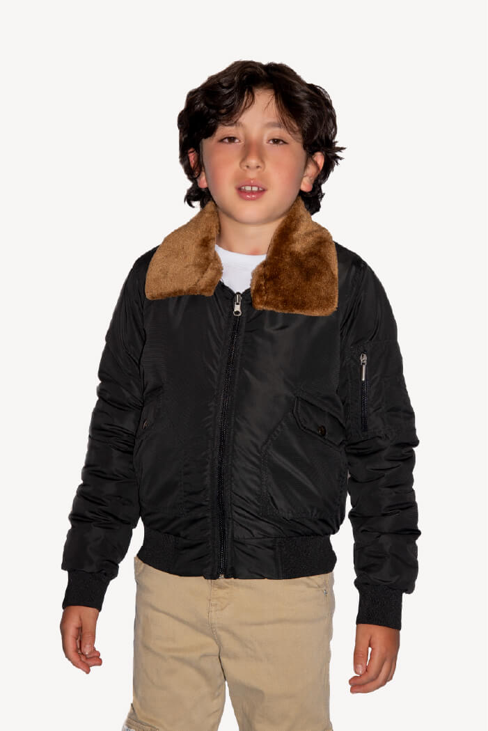 M2 Basic Cuello Ovejo Niño Negro