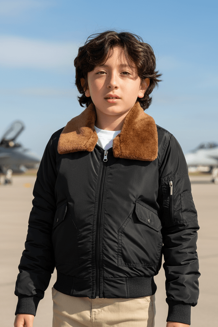 M2 Basic Cuello Ovejo Niño Negro