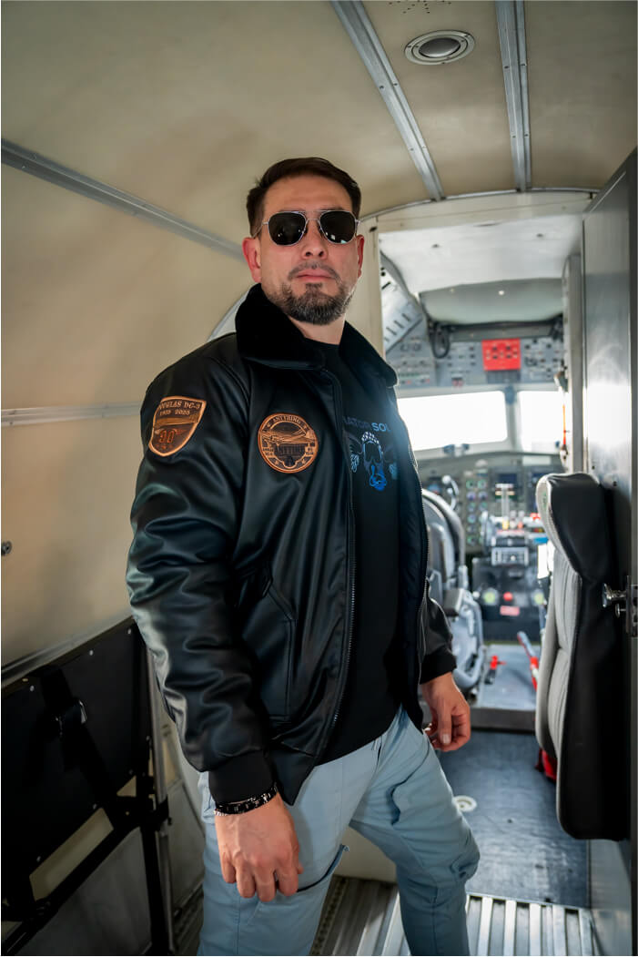 Chaqueta DC-3 Fenix Negra