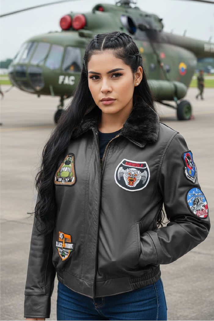 G1 chaqueta negra combo poder aereo color