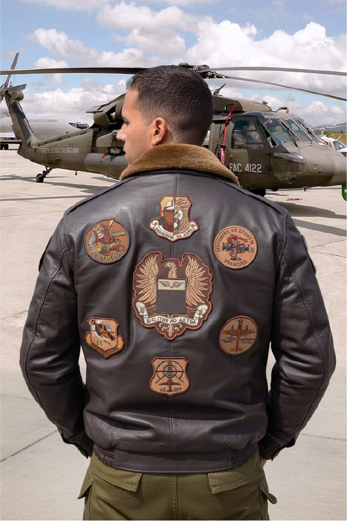 G1 chaqueta fac combo poder aereo vintage