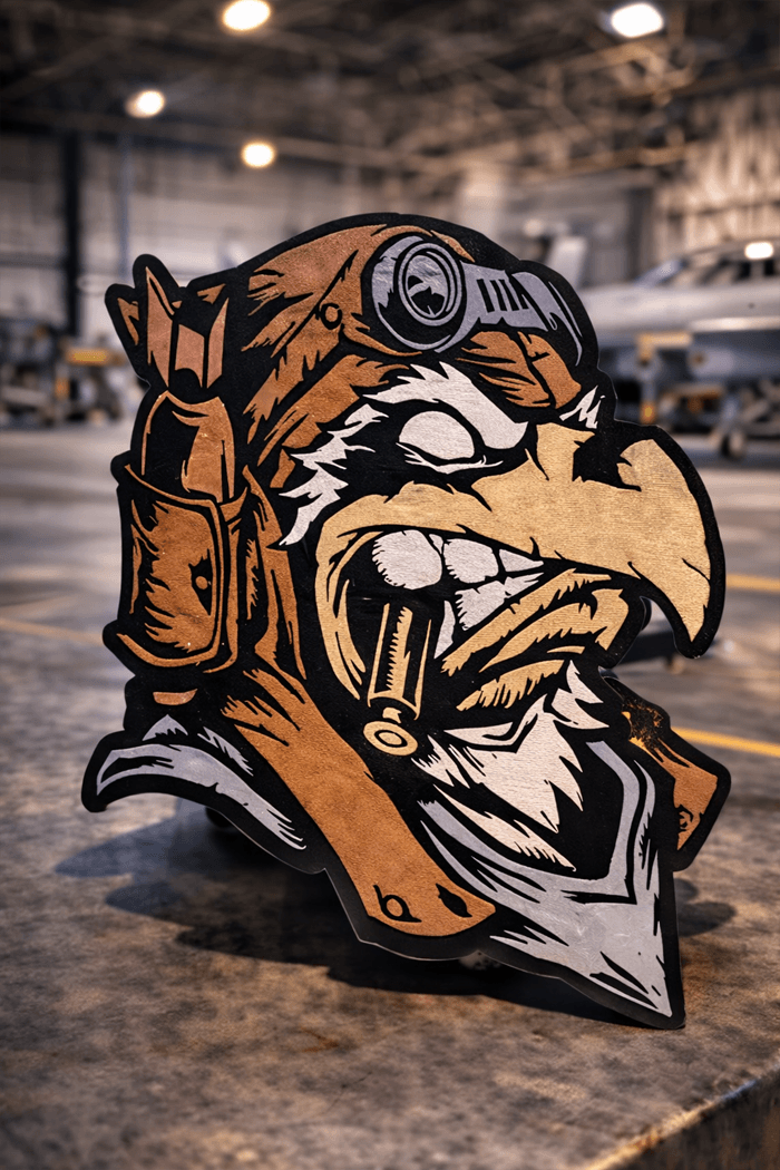 Aguila bala en la boca