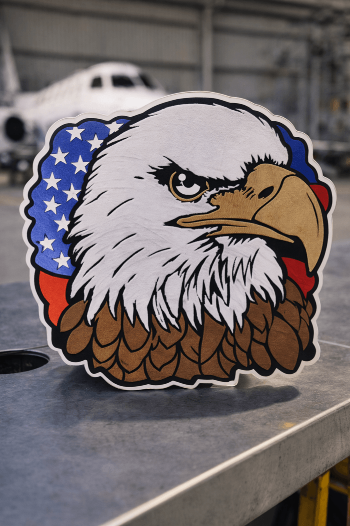 Aguila calva bandera EEUU