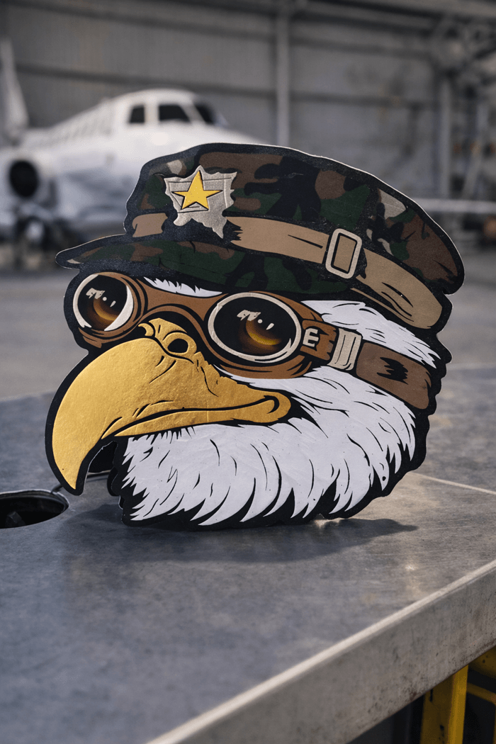 Aguila calva gorra camuflada