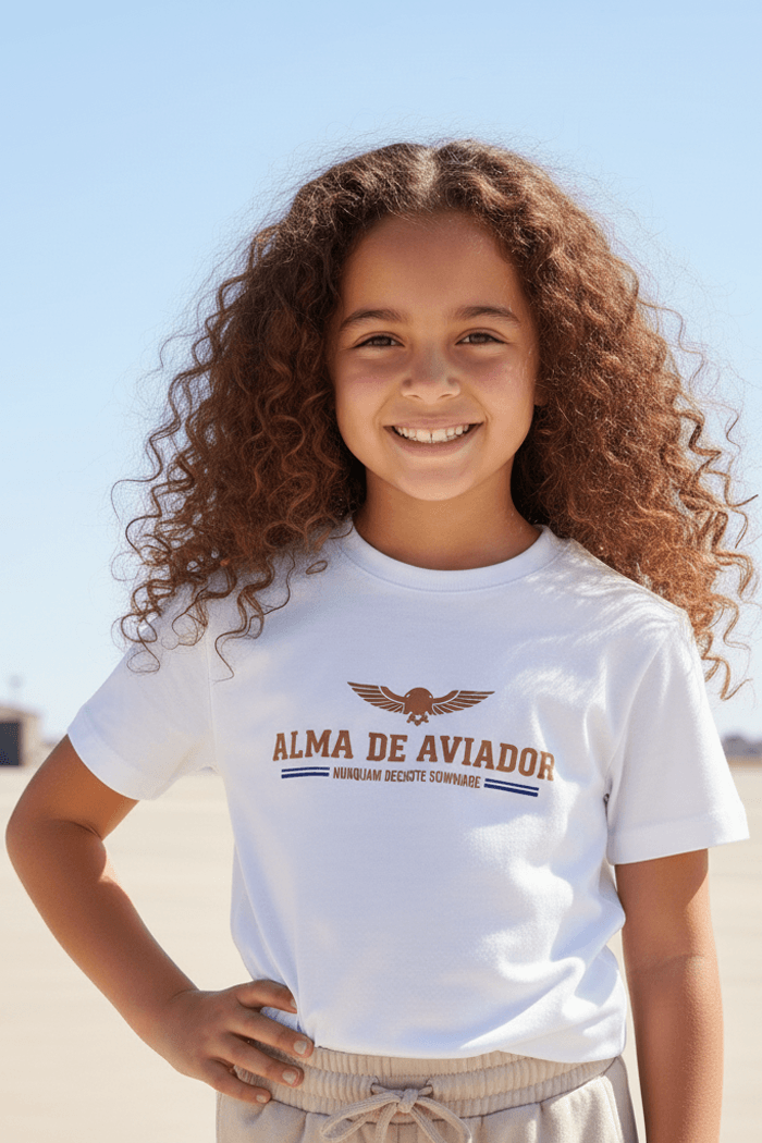 Camiseta Niño Blanca Aviator Soul