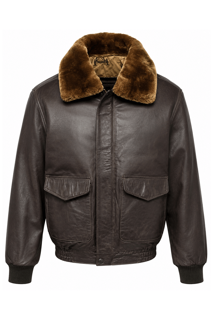chaqueta cuero aviator soul