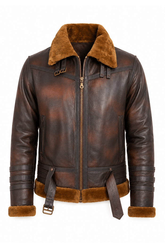 chaqueta de cuero g1 piloto militar britanica