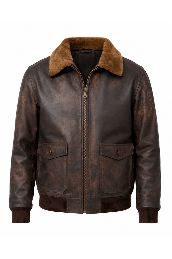 chaqueta g1 héroe de película rojiza envejecida