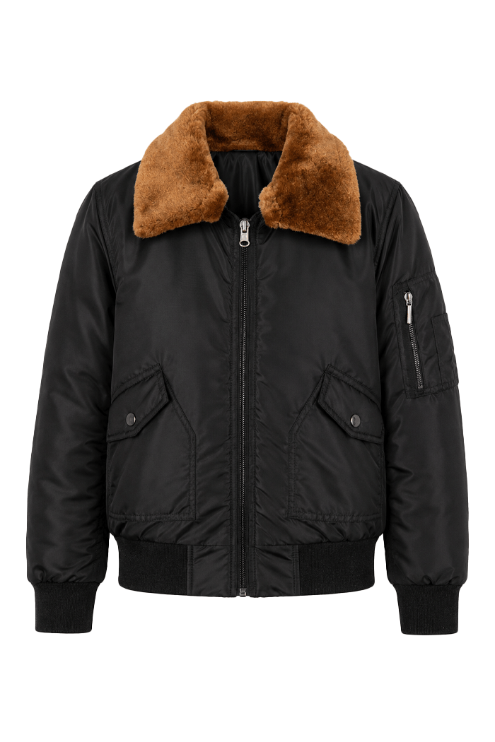 m2 basic cuello ovejo niño negro