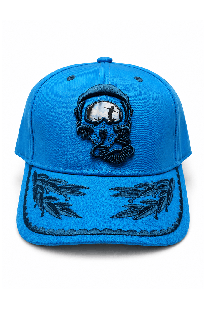 gorra 3d azul